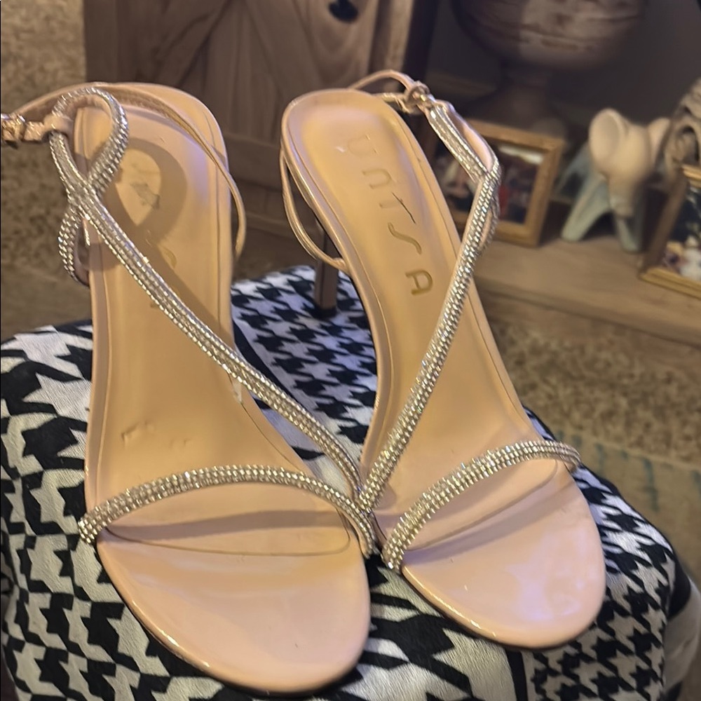 Unisa Women's Pink Strappy Heels